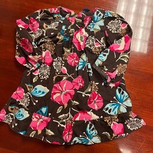 Gap Baby 2T corduroy petunia and butterfly dress long sleeve